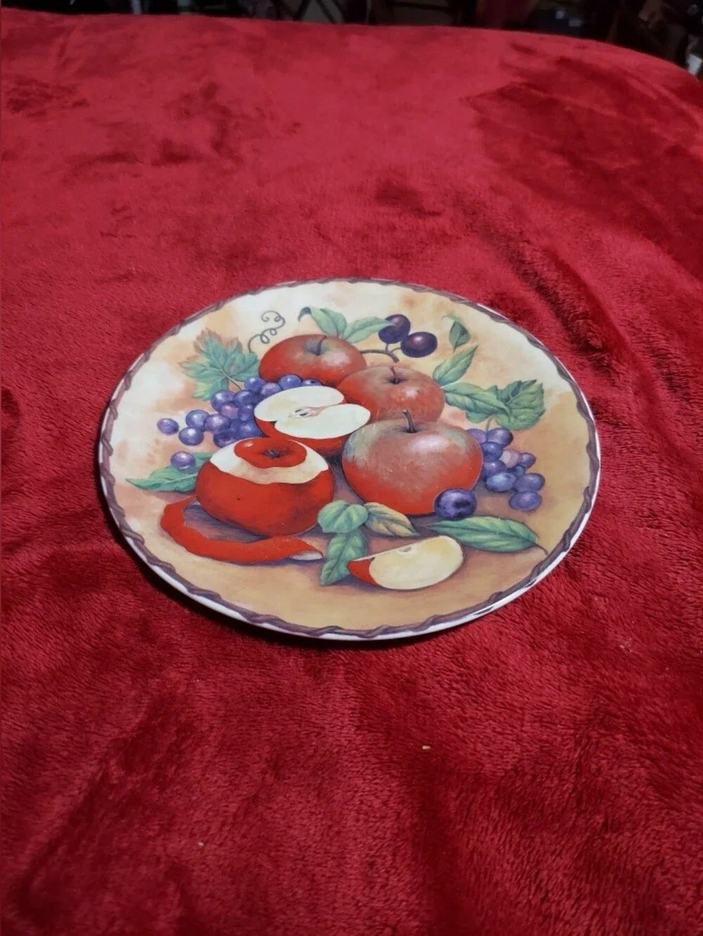 Decorative Fruit Wall Plate Set in Multicolor by